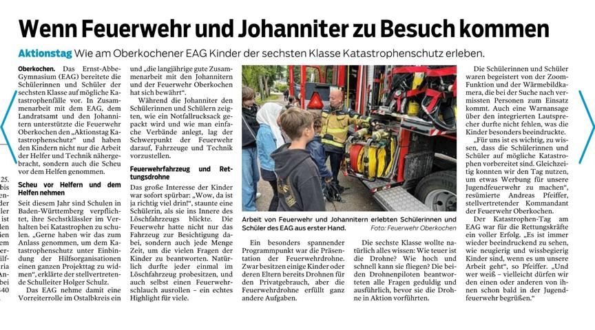 Aktionstag Katastrophen-schutz