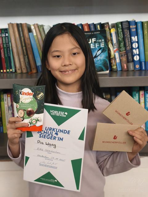 Die beste Vorleserin des Ernst-Abbe-Gymnasium in Oberkochen steht fest